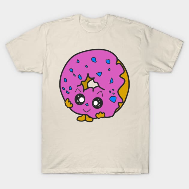 pink little cute donut tasty frosting T-Shirt by FromBerlinGift